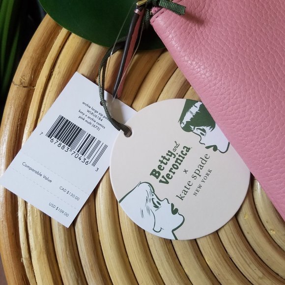 Archie Large zip Comics Pink Pouch Kate Spade - Picture 9 of 11